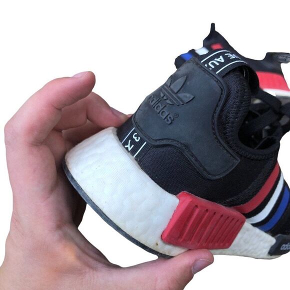 2019 Adidas NMD R1 Black Tri-Color Size 8 Black - Picture 10 of 16